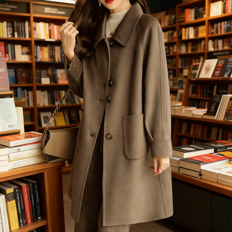 🔥🔥【Pola cijene na kraju mjeseca】Nove modele jačaka od umjetne kože s povećanom debljinom za jesen/zimu 2025., oblika srednje duljine, slim fit