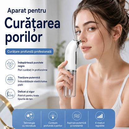 Dispozitiv electric pentru curățarea feței · Fermitate și lifting · Curățare profundă a porilor