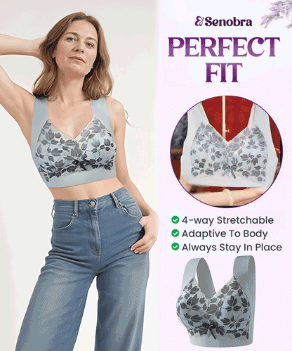 【3 buc】Sutien M-4XL de mărime mare cu dantelă, fără inel de oțel, spate frumos luxos, sutien sexy respirabil fără sudură【40~100kg】