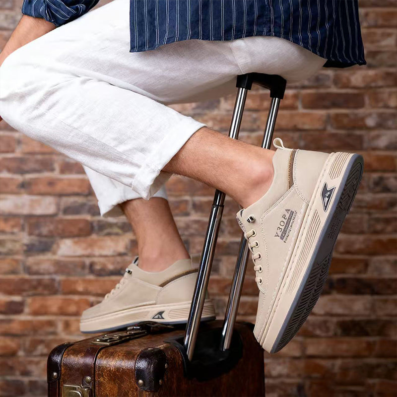 🔥✨【39-44】2025 Професионални мъжки равни кожени дишащи обувки