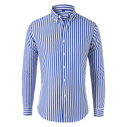 🔥👕【M-5XL】 Cămașă business în dungi pentru bărbați cu mânecă lungă 2026