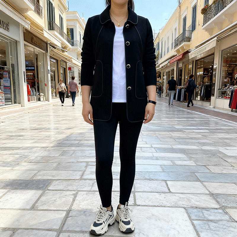 Πολovična τιμή για περιορισμένο χρόνο 🎊【Μεγέθη M-4XL】Νέο μοντέλο του 2025: μοντέλο μονόχρωμο κάμπα με γαλλιάνου