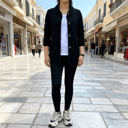 Πολovična τιμή για περιορισμένο χρόνο 🎊【Μεγέθη M-4XL】Νέο μοντέλο του 2025: μοντέλο μονόχρωμο κάμπα με γαλλιάνου