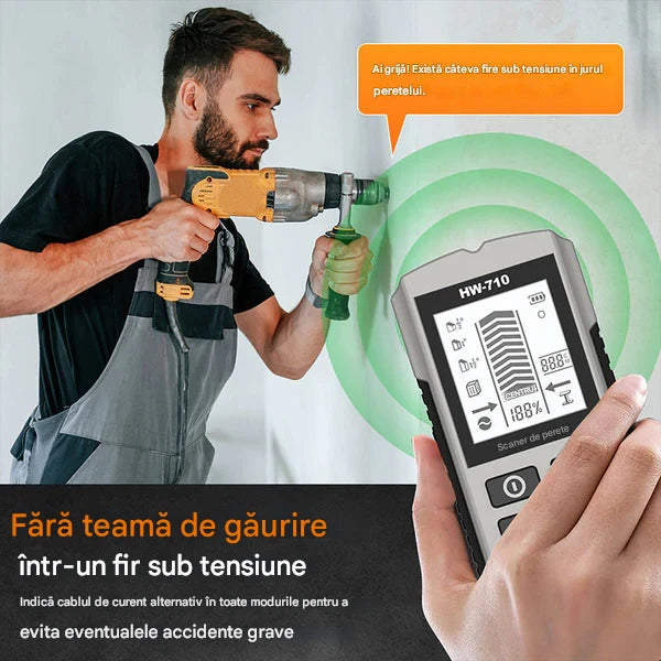 🔍Ανιχνευτής τοίχου 2 σε 1 – Αποφύγετε τα κρυμμένα καλώδια και σωλήνες!