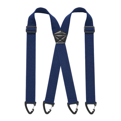 Bretele Reglabile pentru Bărbați în Formă de X, Cu Clipsuri Metalice Puternice, Stil Clasic și Elastic pentru Pantaloni