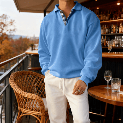 🔥🔥Nowość polowa ceny - promocja【M-3XL】Modne męskie polo z długimi rękawami na jesień i zimą