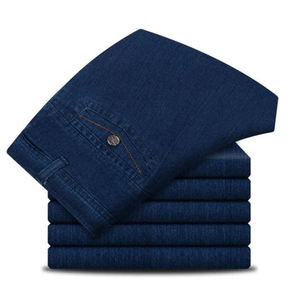 ✨👖 Blugi bărbătești noi, talie înaltă, cu picior drept, 2026