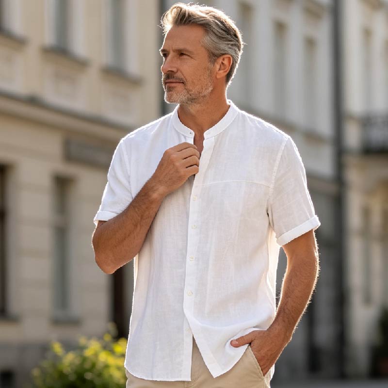 🔥【S-5XL】Cămașă de vară pentru bărbați din bumbac și in, nouă, 2026 - Aerisită și respirabilă【Reducere 50%】