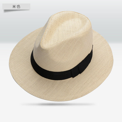 🥰【Pentru femei și bărbați】Pălărie de vară împletită, stil retro britanic de plajă