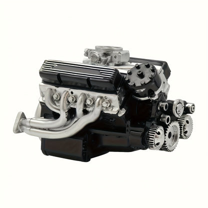 【Купи едно вземи едно】【Мини V8 двигател】Модел на бензинов двигател, DIY комплект за сглобяване на малък V8 двигател, механичен комплект за възрастни