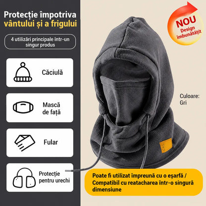 ❄️ Cagulă termică cu acoperire completă și căptușeală din fleece, concepută pentru protecție împotriva frigului chiar și la temperaturi de până la -20°C. ⛷️ Ideală pentru schi, motociclism și activități în aer liber