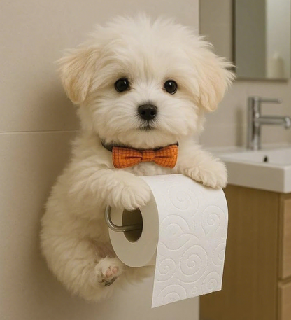 🐕【Kupte jeden a druhý dostanete zdarma】Držák na toaletní papír na míru s motivem psů 