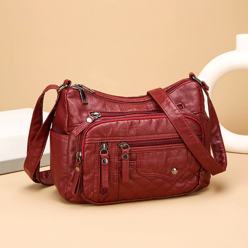 👜【Reducere 50% 🔥】Geantă nouă de umăr/crossbody din piele moale, capacitate mare, 2026