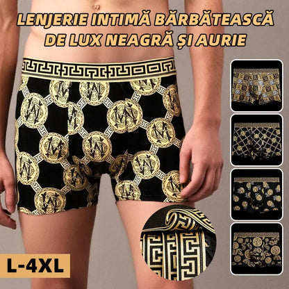 🚹✅💥【40-140kg】Lenjerie intimă respirabilă din mătase glacială pentru bărbați, lenjerie intimă confortabilă, fără cusături, mărime plus, imprimeu la modă