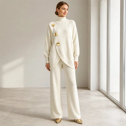 ✨🔥 La jumătate de preț + livrare gratuită 🚚💕 Set elegant pentru femei: maletă și pantaloni cu croială largă — Confortabil și modern 👗