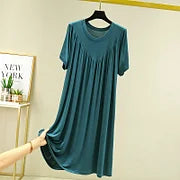 💖【S-4XL】Rochie de pijama cu mânecă scurtă, moale și confortabilă.