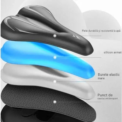 🚲 Husă pentru șaua bicicletei de munte, realizată din piele siliconică groasă, impermeabilă și foarte moale