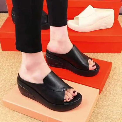 🔥👡【Reducere de vară】【Mărimi 35-42】Sandale din piele naturală pentru femei, model la modă 2025, cu talpă moale și groasă