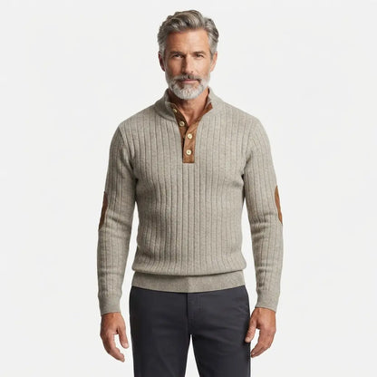 🔥【S-5XL】Top casual pentru bărbați, din reiat, cu mâneci lungi, imprimeu 3D și guler ridicat; moale, confortabil, călduros și rezistent la vânt.