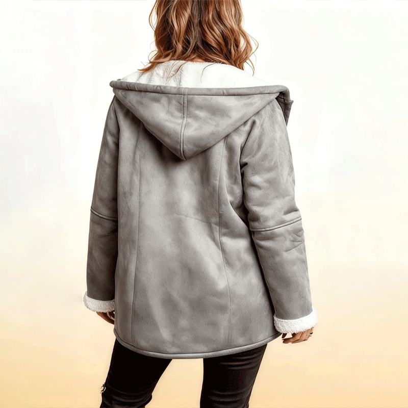 🥼🐏💖【Nowość zimowa 43% zniżki】2025 Modna i ciepła damska kurtka z zamszu, z ociepleniem z wełny, S-5XL, kurtka zimowa/na co dzień