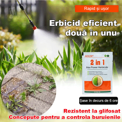 【9 пакетчета】💥Мощен 2-в-1 хербицид 💥Специално разработен за борба с устойчиви на глифозат плевели, действа след 6 часа, като същевременно разрушава синтеза на протеини и пигменти в плевелите!