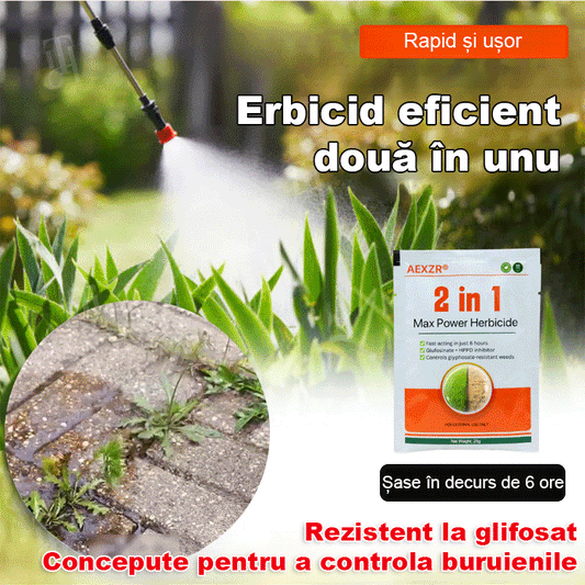 【9 пакетчета】💥Мощен 2-в-1 хербицид 💥Специално разработен за борба с устойчиви на глифозат плевели, действа след 6 часа, като същевременно разрушава синтеза на протеини и пигменти в плевелите!