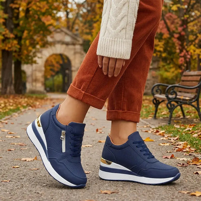 👟【36-43】Pantofi sport slip-on cu platformă, mărimi mari – Ușori, potriviți pentru purtarea zilnică – Confortabili pentru mers și exerciții