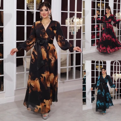 💕【S-5XL】🌷Rochie fierbinte de vara cu imprimeu trandafiri din tul