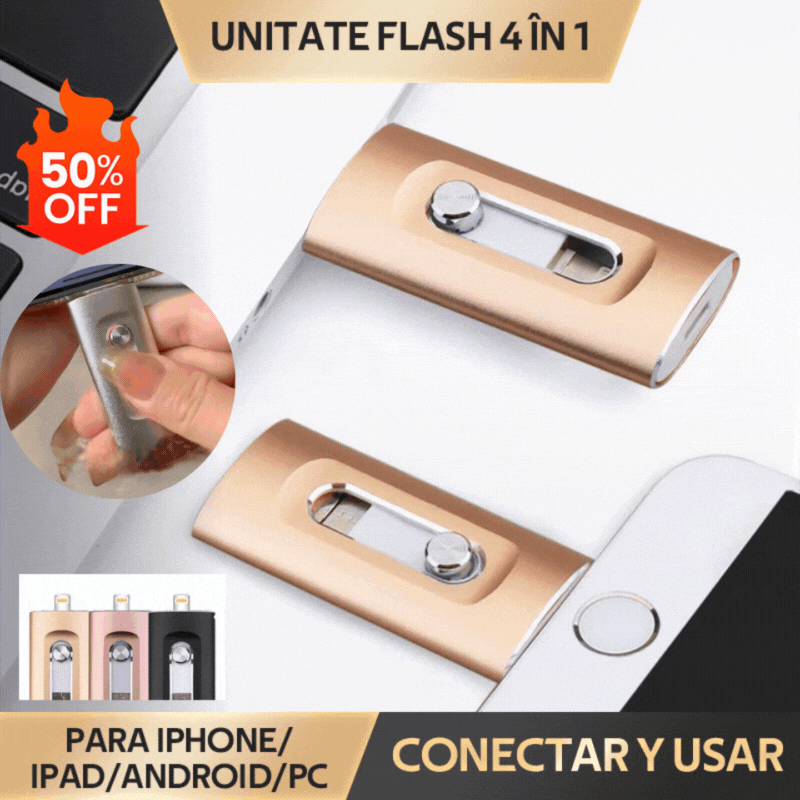 ⚡Pendrive 4 en 1 para iPhone/iPad/Android/PC