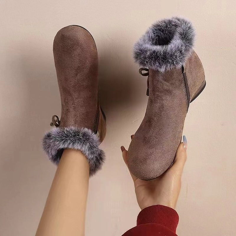 🔥【Reducere】Cizme din piele moale cu toc mediu – elegante, comode și perfecte pentru toamnă-iarnă!