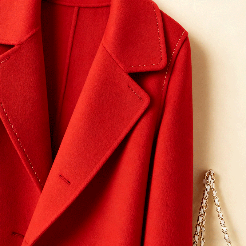 📢50% rabat 🔥Nowy model 2025 roku damski wyjątkowy kaput z czystej wełny