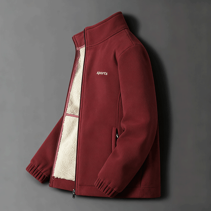 ⛄【Размери M-5XL】Нова мъжка дебела аksamitена kurtka с ягненски мех, за есен и зима