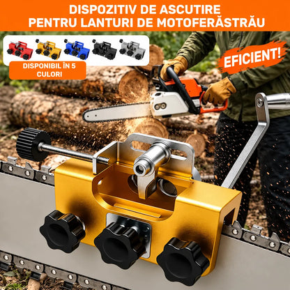 ⚙️ Ascuțitor manual 2 în 1 pentru lanțuri de drujbă – reducere de 50%