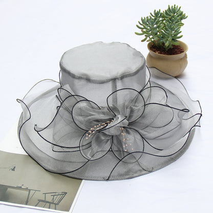 👒【Potrivită pentru vară】Pălărie florală retro nouă