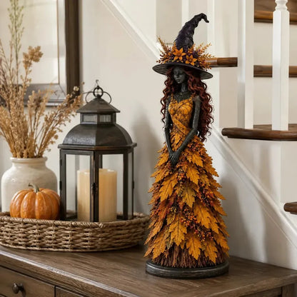 🧙‍♀️ Figurină cu vrăjitoare fermecată de toamnă