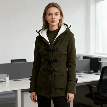 🔥Ostatni dzień 50% zniżki - Ciepłe damskie kurtki z kapturem, długość midi