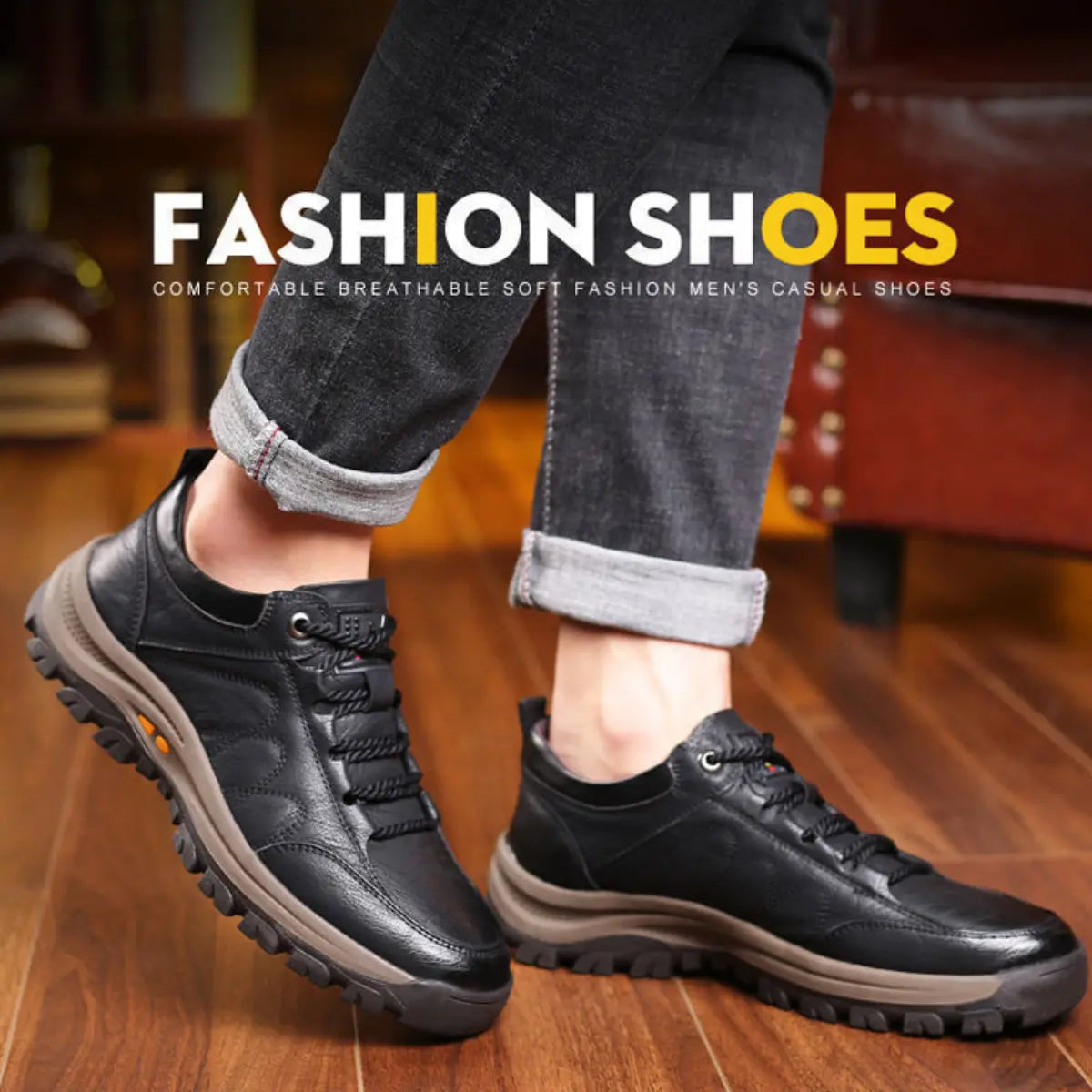 👞 50% reducere 🔥 Pantofi noi și eleganți din piele pentru bărbați, mărimile 39-48
