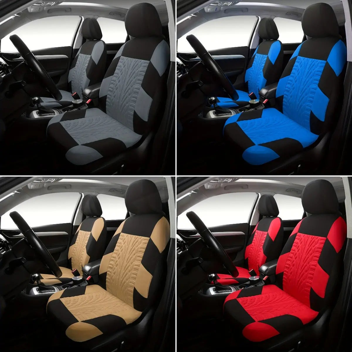 🚗🚗【Reducere 50%🔥】2026 Set huse universale moderne pentru scaune auto, piele moale, 2 bucăți