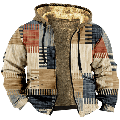 【Половина цена за сезона на есента и зимата】 Мъжко яке за есен и зима с качествено свободен стил, допълнителен плюш, дебела и от агнене вълна