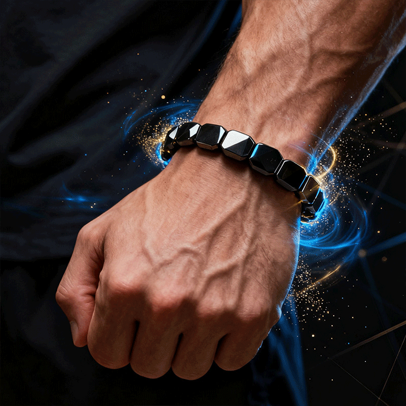 【Compra 1 y llévate 1 gratis】🔥Pulsera de energía de hematita y ónix negro｜Recupera tu fuerza y confianza masculina