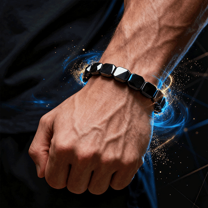 【Compra 1 y llévate 1 gratis】🔥Pulsera de energía de hematita y ónix negro｜Recupera tu fuerza y confianza masculina