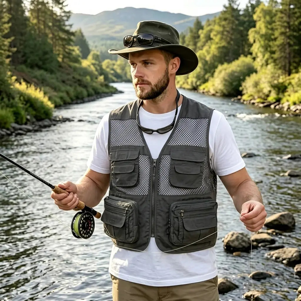 🔥Vestă funcțională casual cu mai multe buzunare【XL-4XL】