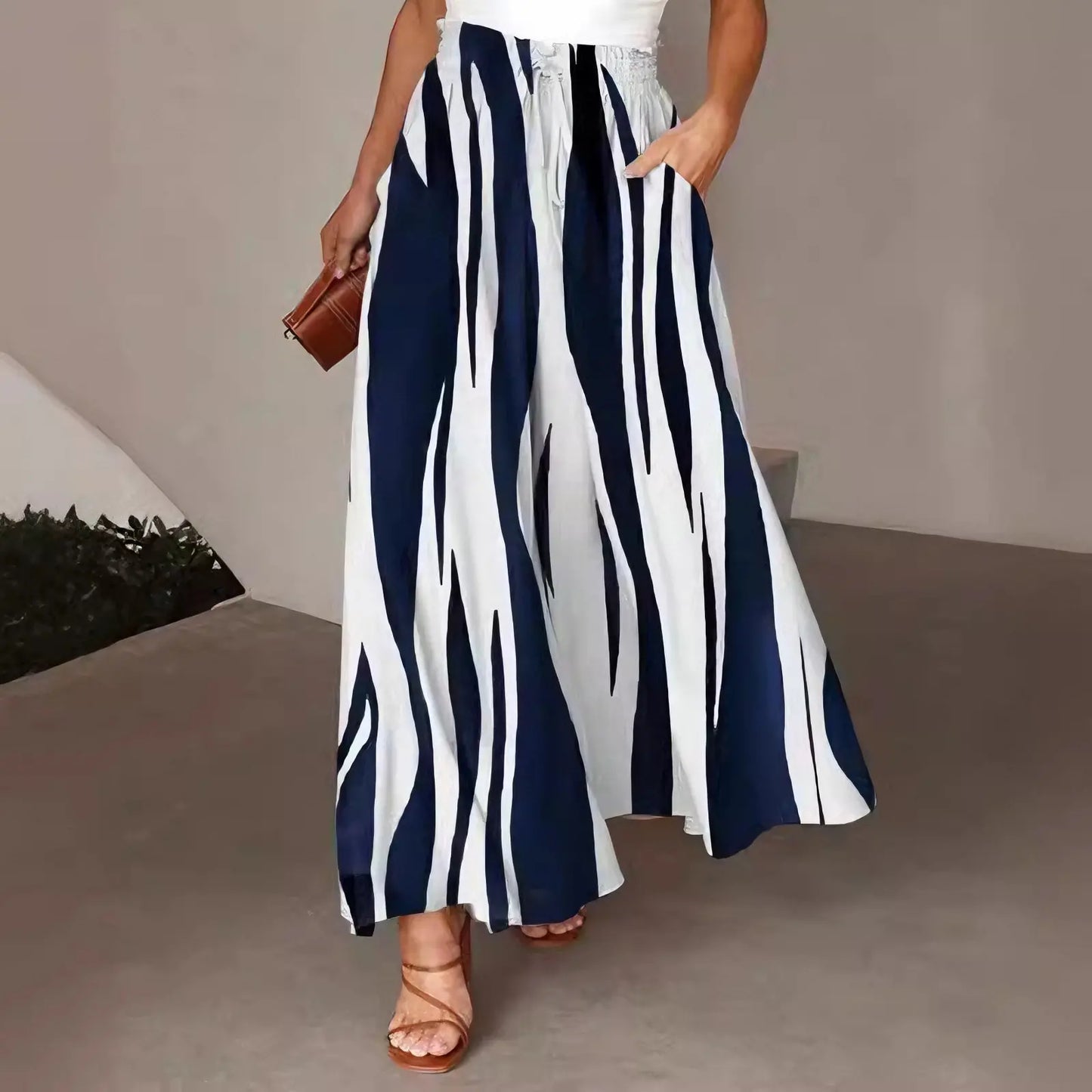 ✨✨Pantaloni largi pentru femei cu talie elastică, noi pentru vară.