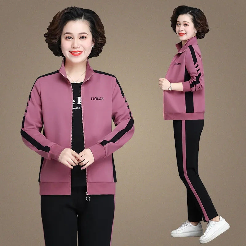 🔥【Купи един, вземи друг безплатно】🔥【Размери M-5XL】【Жакет + Панталони】😍Нова есенна голяма размер спортнакаузал суитка