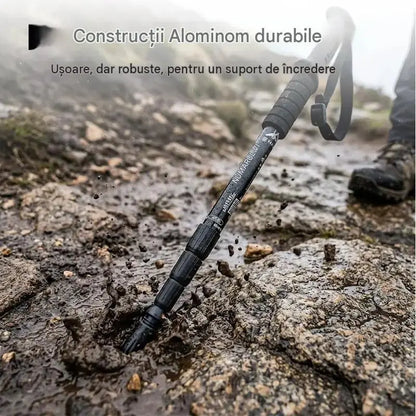 📢 50% reducere ⛰️✨ Bețe de trekking/drumeție multifuncționale și reglabile din aliaj de aluminiu – durabile, cu amortizare a șocurilor și ușoare