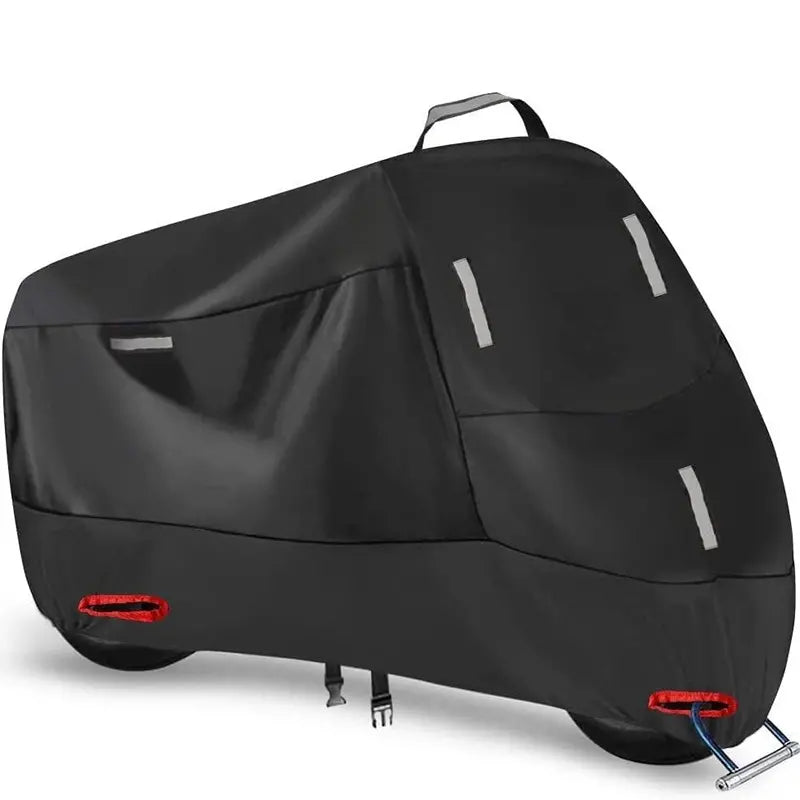 🏍️ Astăzi, reducere de 50%! Husă universală pentru motocicletă | Impermeabilă, rezistentă și cu protecție UV | Potrivită pentru majoritatea motocicletelor | Orificii de securizare și cusături întărite | Ideală pentru exterior 🌧️☀️