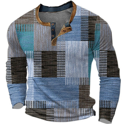 🏆【S–5XL】Noutate pentru toamnă și iarnă – un top elegant pentru bărbați, cu design în contrast și croială confortabilă pentru mărimi mari.