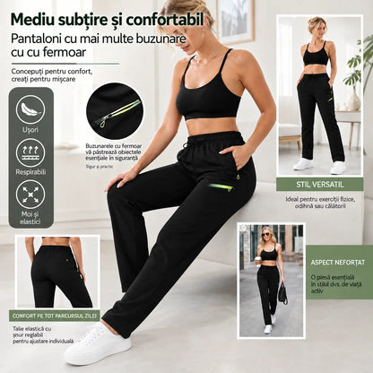 ⏳ Ofertă limitată 🔥 Pantaloni cargo de damă cu croială dreaptă și talie elastică — ideali pentru serviciu, călătorii și purtare zilnică 👖✨