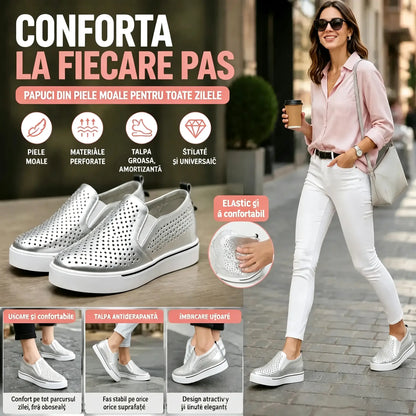 🔥【34-41】🔥 Pantofi casual de vară pentru femei, noi, pentru sezonul 2026, din piele moale și cu talpă tip platformă.