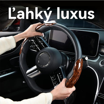 🚗【1 комплект 3 броя】👍👍Дървен противоплъзгащ калъф за волан на кола